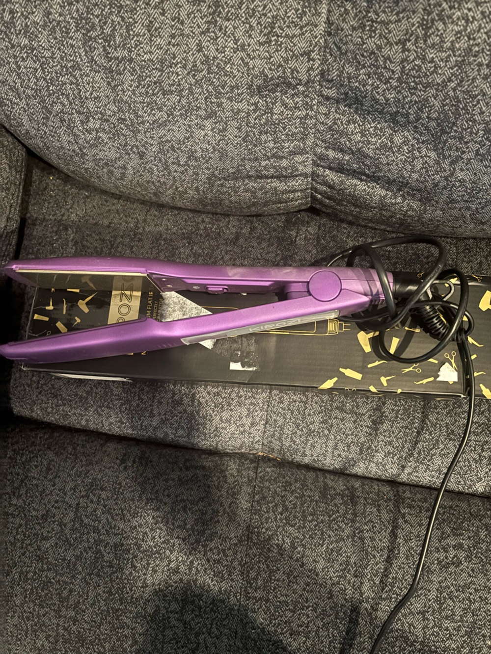 Purple Hair Straightener Flat Iron